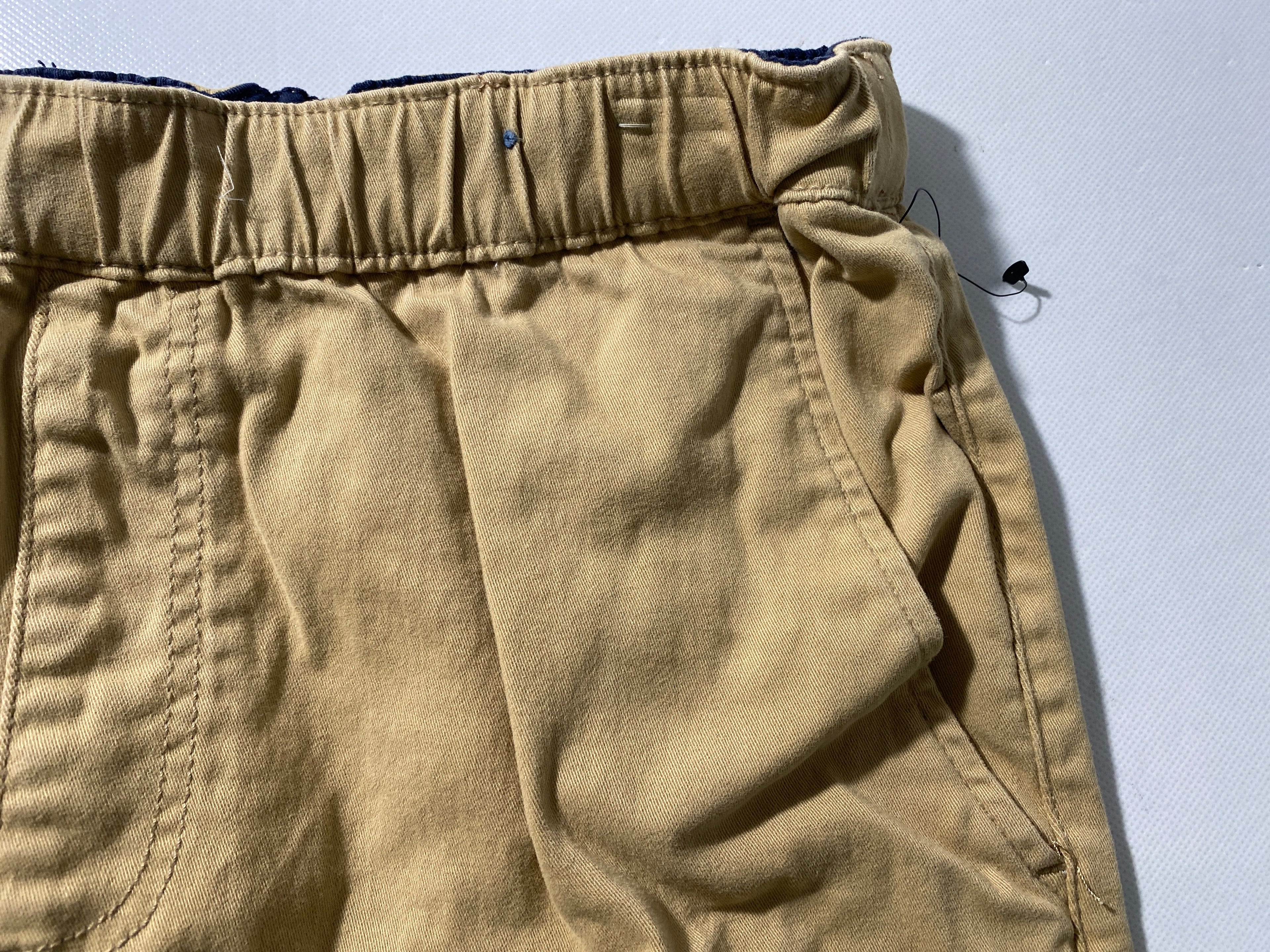 NWOT Mens Size L US Polo Assn Casual Shorts  7”I Cotton Spandex Drawstring Khaki