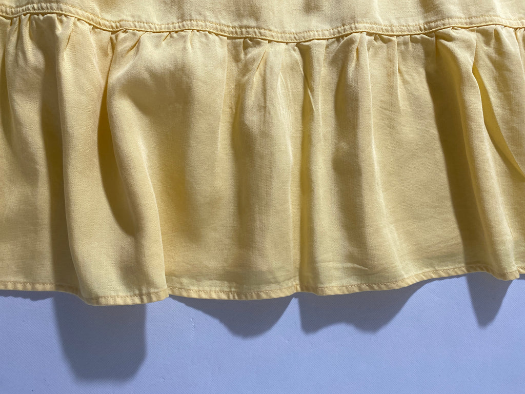 NEW Plus Size 3X Nurture by Westbound 3/4 Sleeve Tiered Short Dress Yellow $89