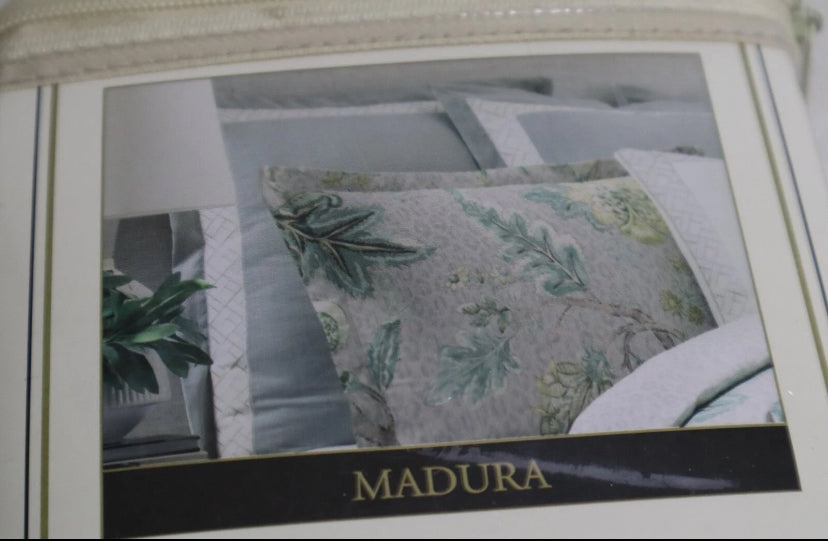 NWT NEW ROSE TREE EURO Sham Madura Gray Cotton MSRP: $79
