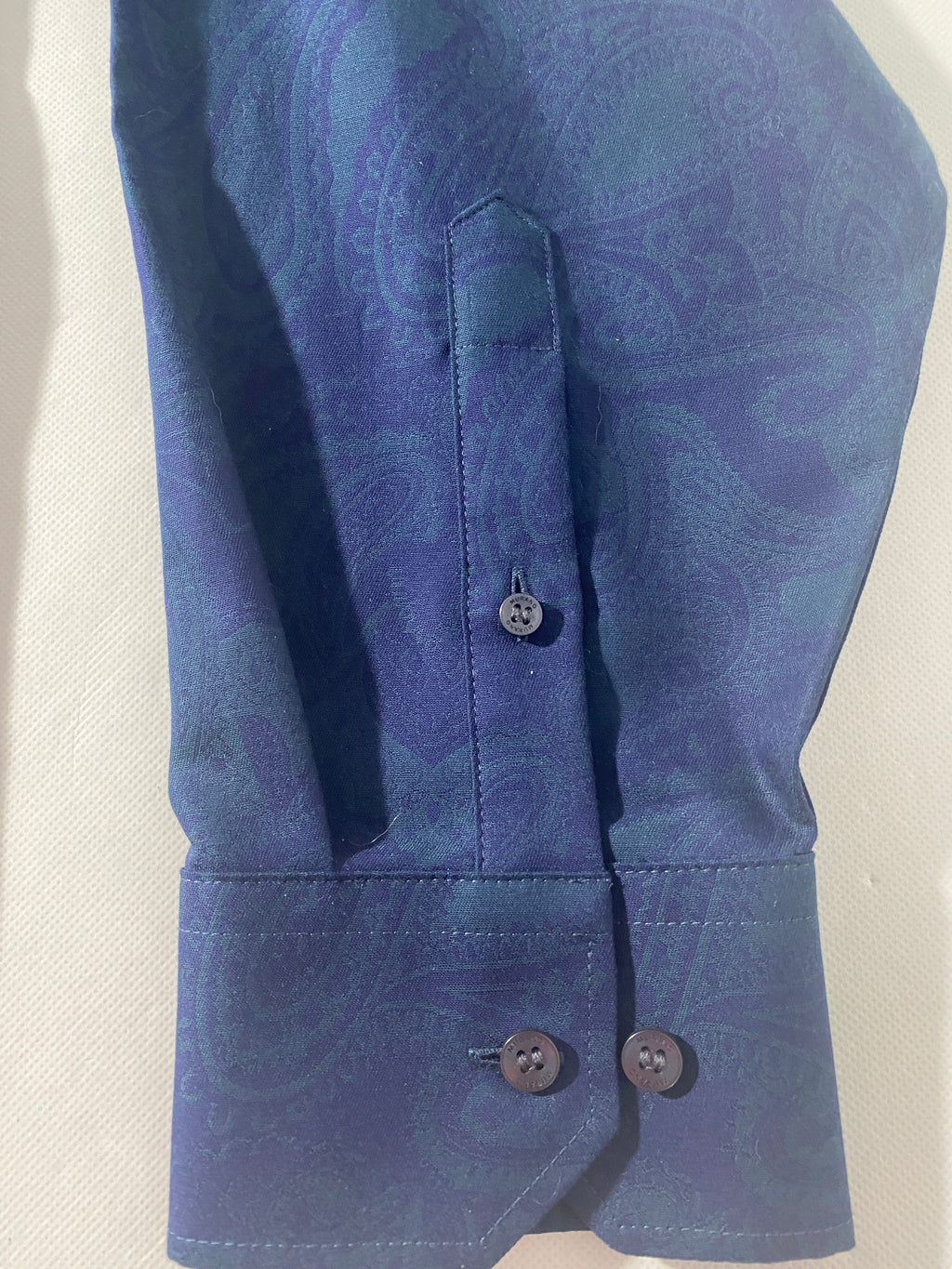 NEW 3XB Big Murano Long Sleeve Button Front Shirt Cotton Midnight Blue $100