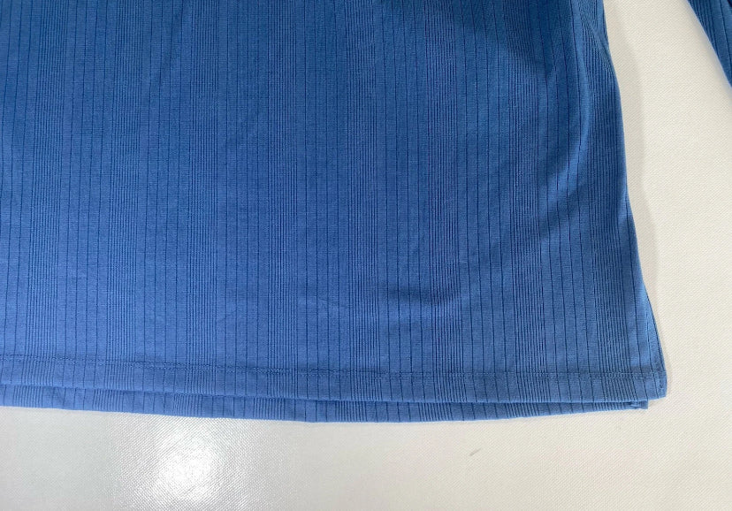 NEW Jessica Simpson Plus Size 2X Keyhole Bell-S Ribbed Tunic Top Sargass Sea $70