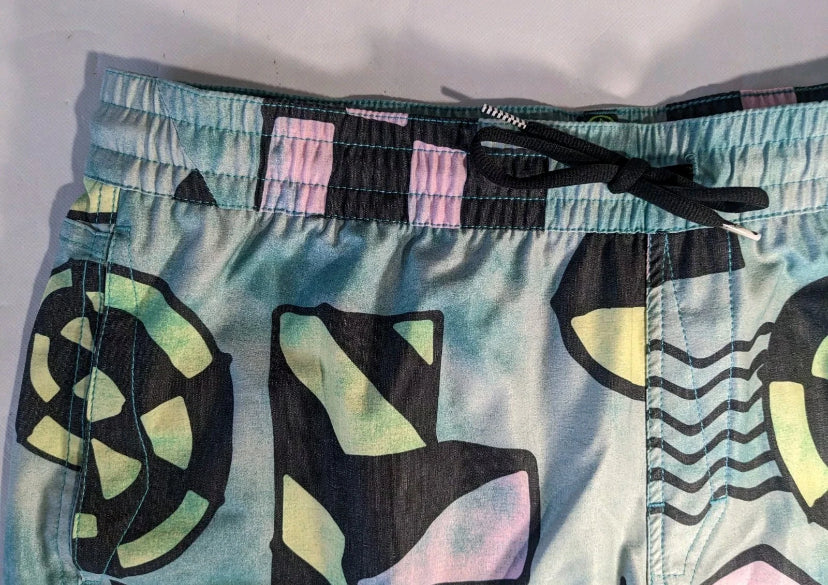 NEW SIZE XL Mens Volcom Boardshorts Polyester 17" Length Chlorine Stoney Trunk