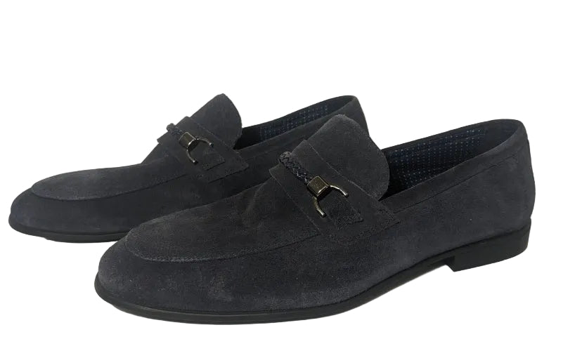NEW- Men's Size 10M Section X Shoes Slip-on 602SX0000 (Leather & Manmade) Navy