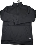 NWT NEW Small Solaris Men's 1/4 Zip Pullover Sweater Wicking Black MSRP $55
