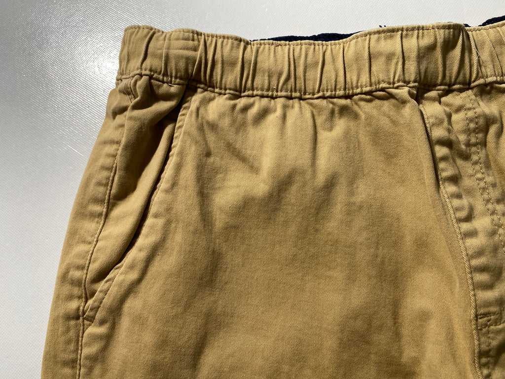 NWOT Mens Size L US Polo Assn Casual Shorts  7”I Cotton Spandex Drawstring Khaki