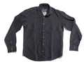 NEW-Size L Mens North Country Long Sleeve Button Down Shirt Linen Dark Navy