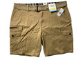 NEW Mens Size 42 Iron Co. Cargo Short Cotton Blend 9"I W/ Cloth Belt Boardwalk