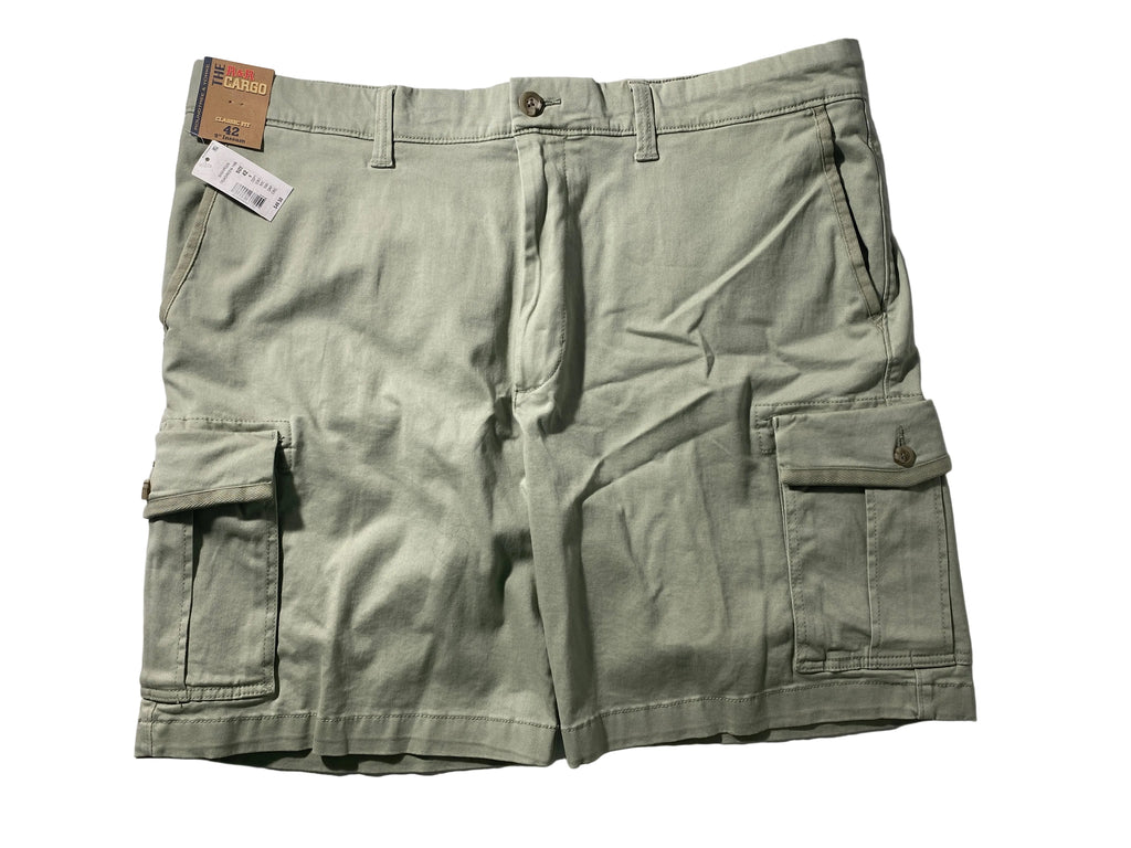 NEW Mens Size 42 Roundtree & Yorke R&R Cargo Short Cotton Blend 9"I Teagreen $50