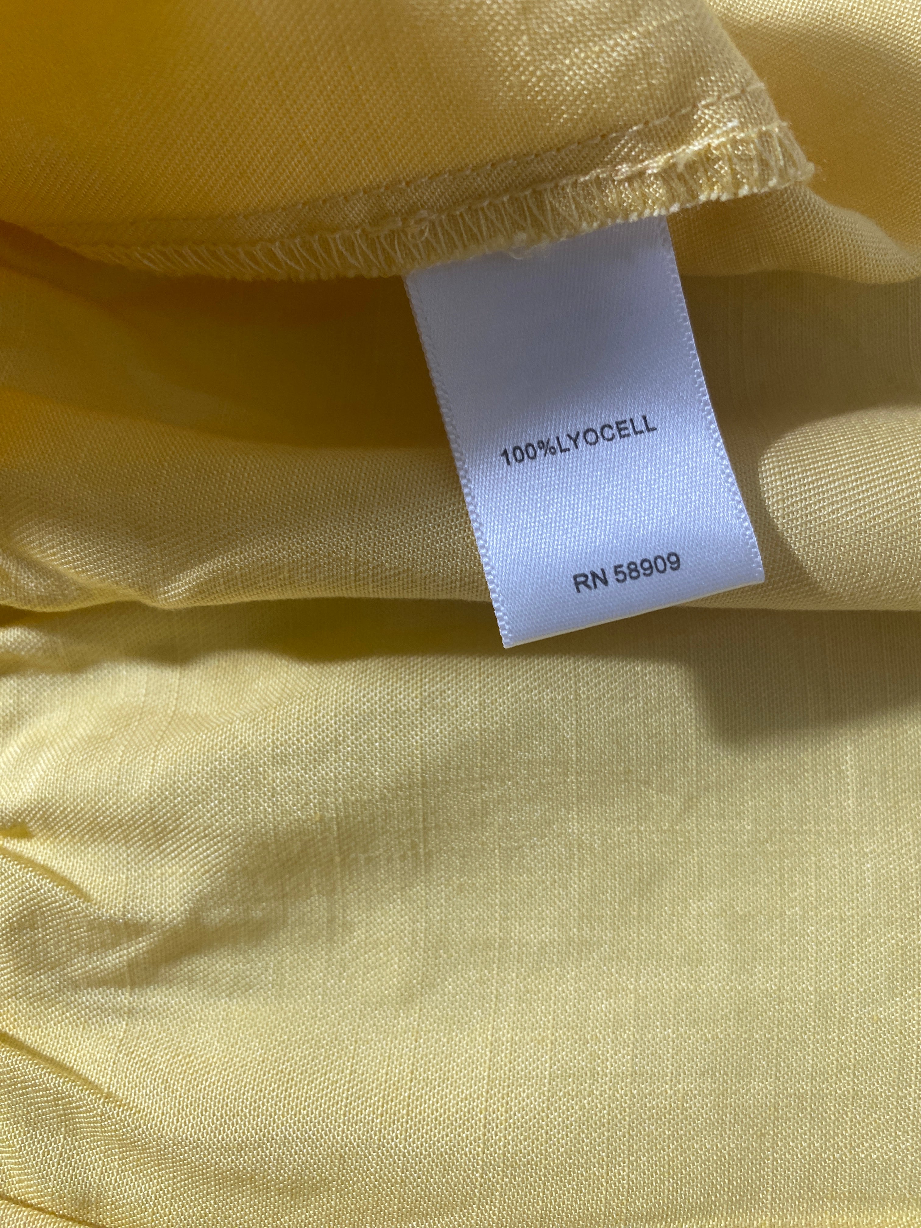 NEW Plus Size 3X Nurture by Westbound 3/4 Sleeve Tiered Short Dress Yellow $89