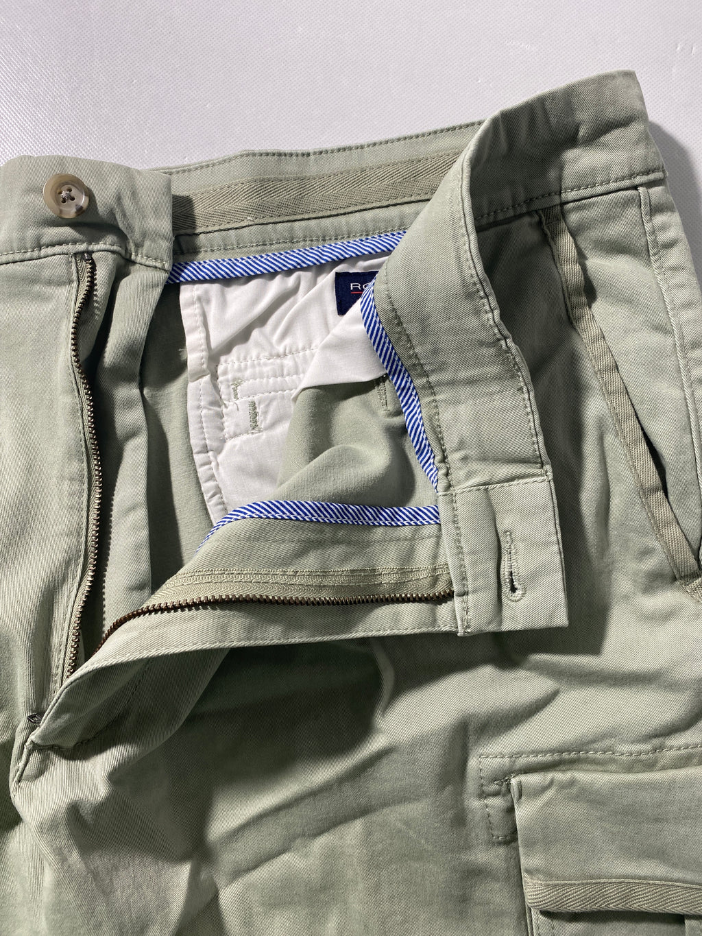 NEW Mens Size 42 Roundtree & Yorke R&R Cargo Short Cotton Blend 9"I Teagreen $50