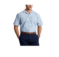 NEW- Mens Size S Polo Ralph Lauren Americana Flag Button Front Shirt Cotton Blue