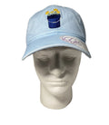 New - Womens Infinity For Her Flower Adjustable Hat Ponytail Opening Baby Blue