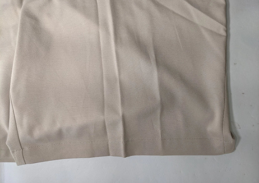 NEW Size 50 Big Mens Roundtree & Yorke Performance Chino Flat Shorts 7"I Stone