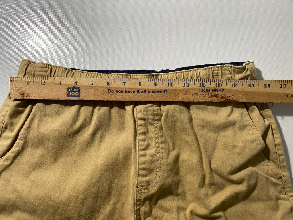 NWOT Mens Size L US Polo Assn Casual Shorts  7”I Cotton Spandex Drawstring Khaki