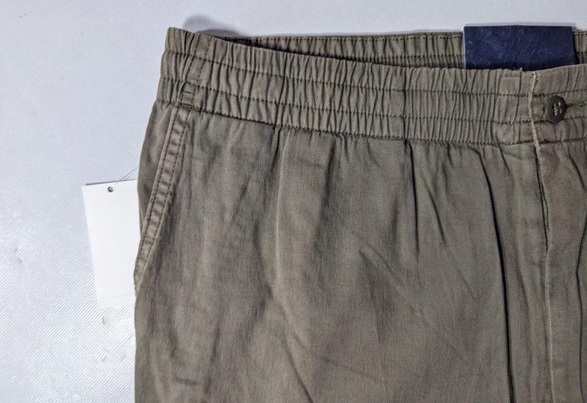 NEW Size 40 Men's Cremieux Atlantic Khaki Shorts 6" Inseam Drawstring Olive