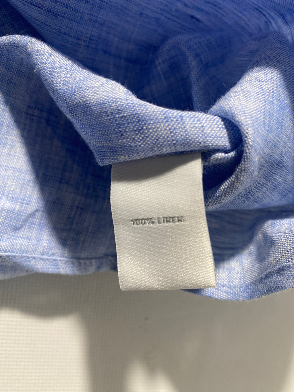 NEW Size S Mens Murano Short Sleeve Button Down Shirt Baird McNutt Linen Blue