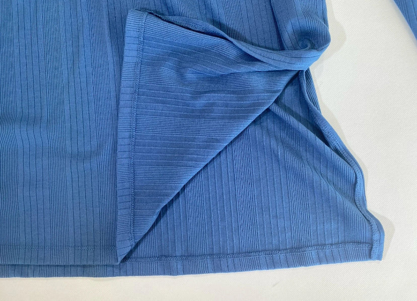 NEW Jessica Simpson Plus Size 2X Keyhole Bell-S Ribbed Tunic Top Sargass Sea $70