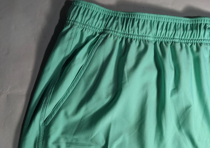 NEW Big Mens 4XB Roundtree & Yorke Caribbean Swim Trunks Quick Dry 6"I Aqua