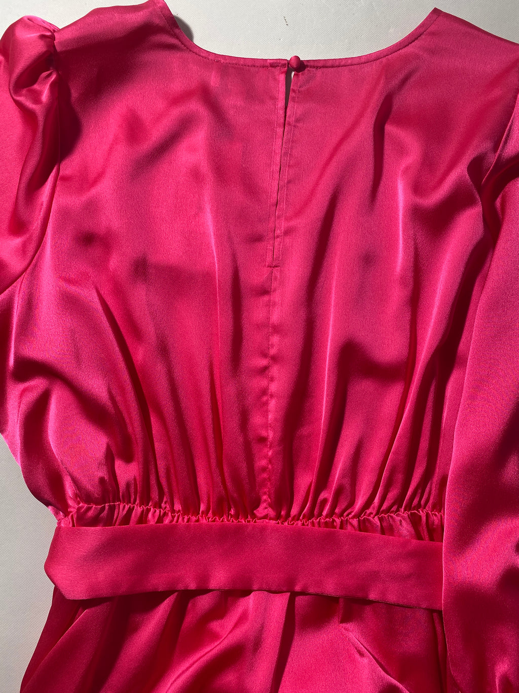 NEW Plus Size Women's SugarLips Fuschia Ruffle Mini 3/4 Sleeve Dress $79