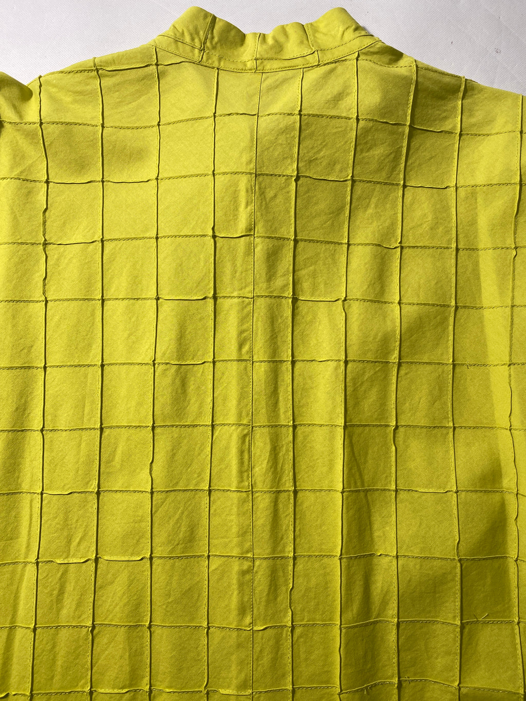 NEW Plus Sz 1X Ali Miles Wire Collar 3/4 Sleeve Button Front Tunic Citron Blouse