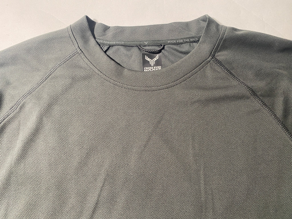 NEW Size XXL One Eyed Moose Long Sleeve Crewneck Mesh Shirt Polyester Unexplored