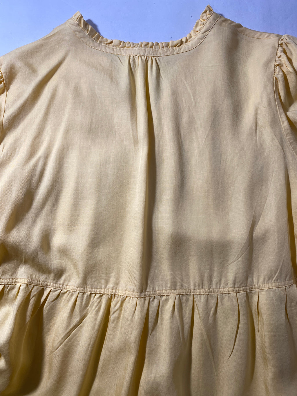 NEW Plus Size 3X Nurture by Westbound 3/4 Sleeve Tiered Short Dress Yellow $89