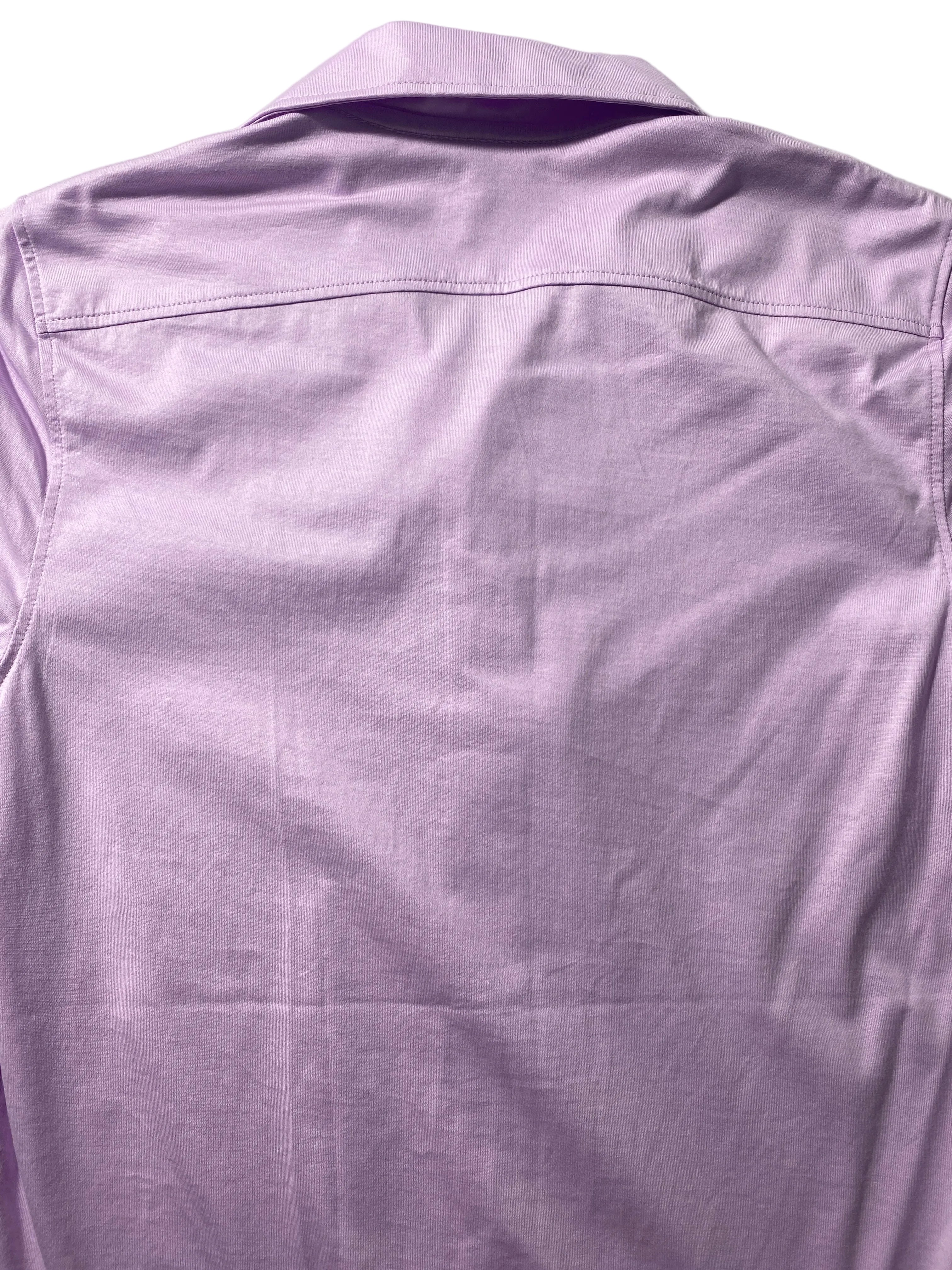 NEW Size S Mens Murano Short Sleeve Button Front Shirt Slim Fit Cotton Lilac $80