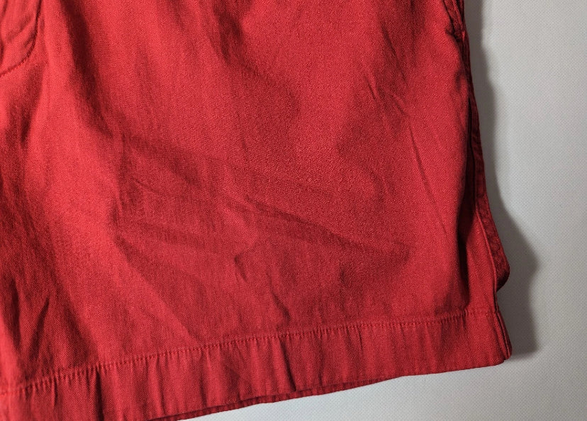 NEW Size 40 Men's Cremieux Atlantic Khaki Shorts 6" Inseam Drawstring Burnt Red