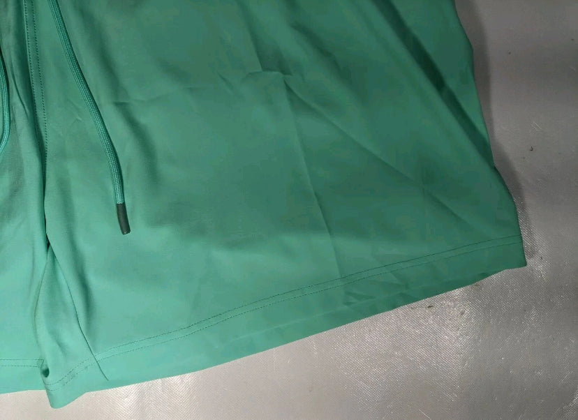 NEW Big Mens 4XB Roundtree & Yorke Caribbean Swim Trunks Quick Dry 6"I Aqua