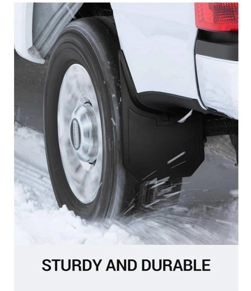 NEW- Mud Flaps For Ford 150 2021 - 2025 Front & Rear 4 Piece Black Mud Guards