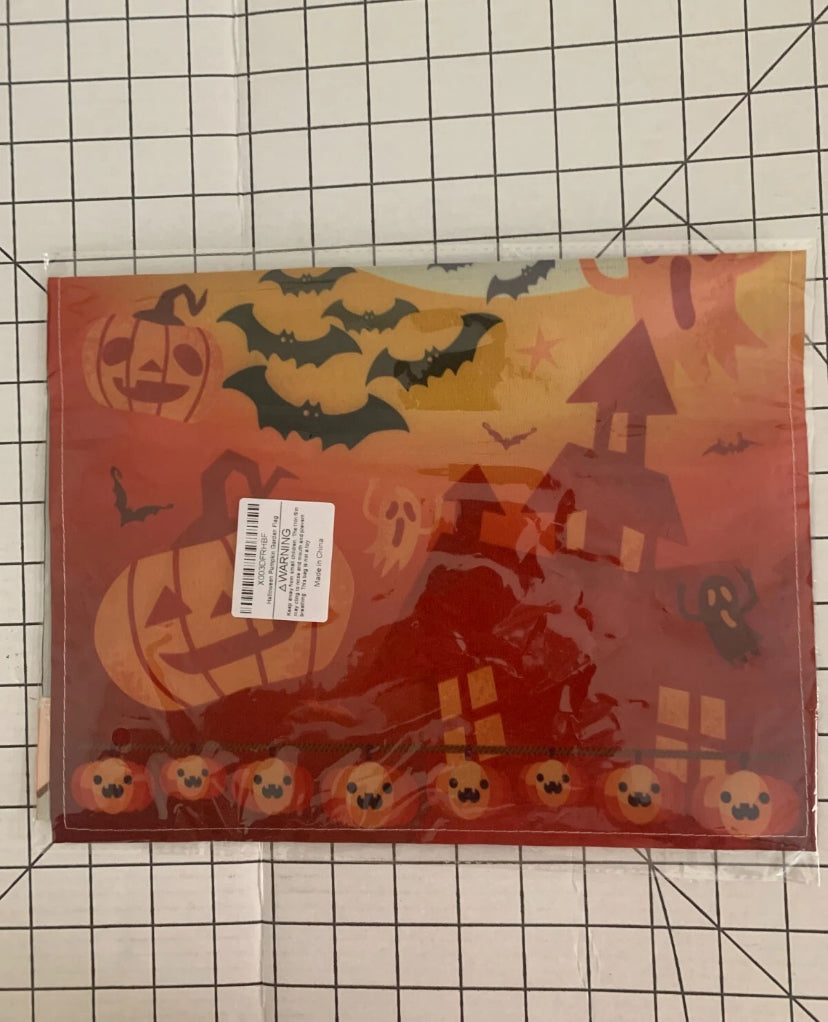 NEW Halloween Yard Flag, Ghost and Pumpkin Happy Halloween Garden Fall Outdoor