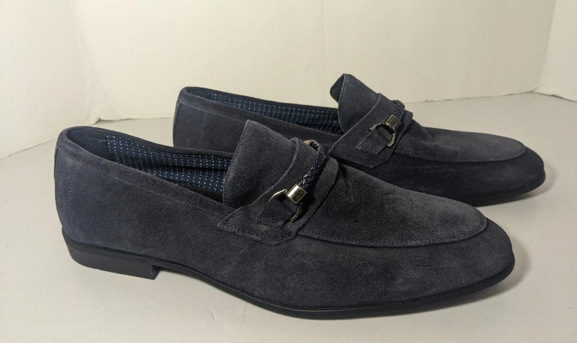 NEW- Men's Size 10M Section X Shoes Slip-on 602SX0000 (Leather & Manmade) Navy