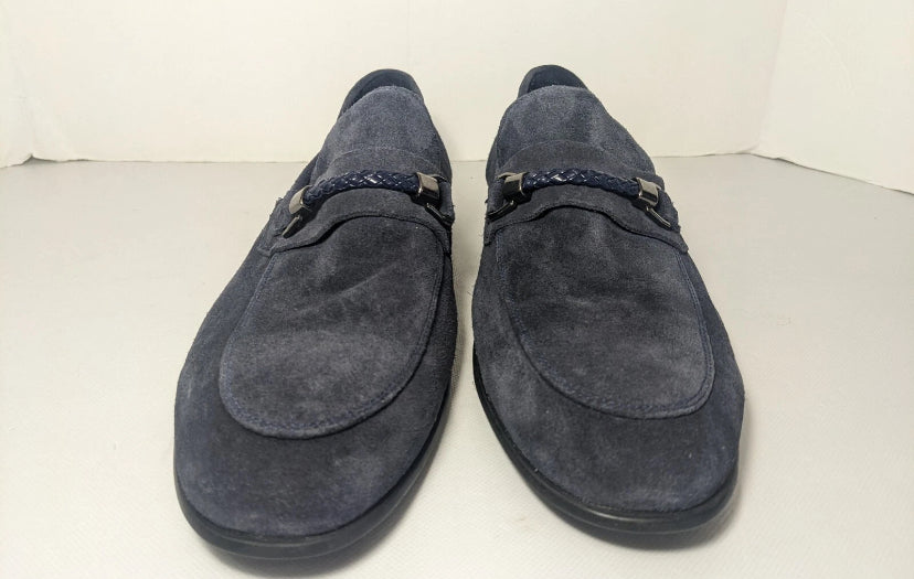 NEW- Men's Size 10M Section X Shoes Slip-on 602SX0000 (Leather & Manmade) Navy