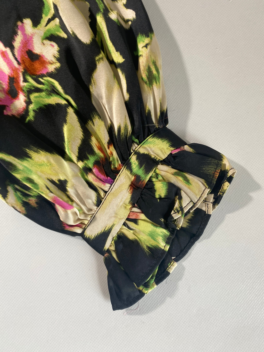 NEW Plus Size 1X Vince Camuto Paradise Chic Black Floral Button Front Blouse $99