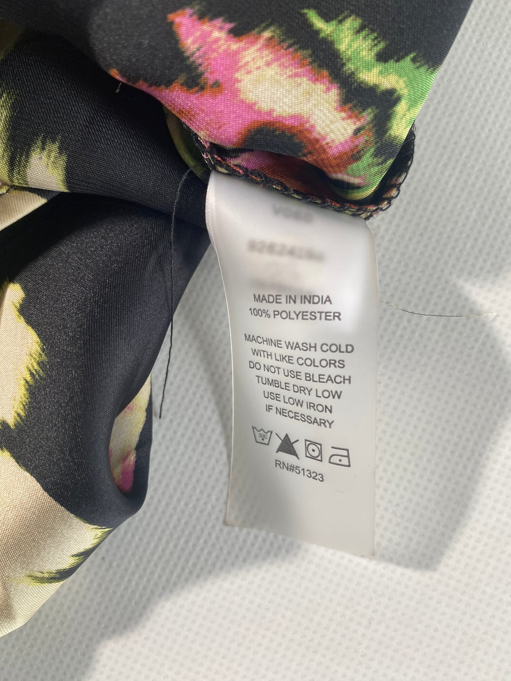 NEW Plus Size 1X Vince Camuto Paradise Chic Black Floral Button Front Blouse $99
