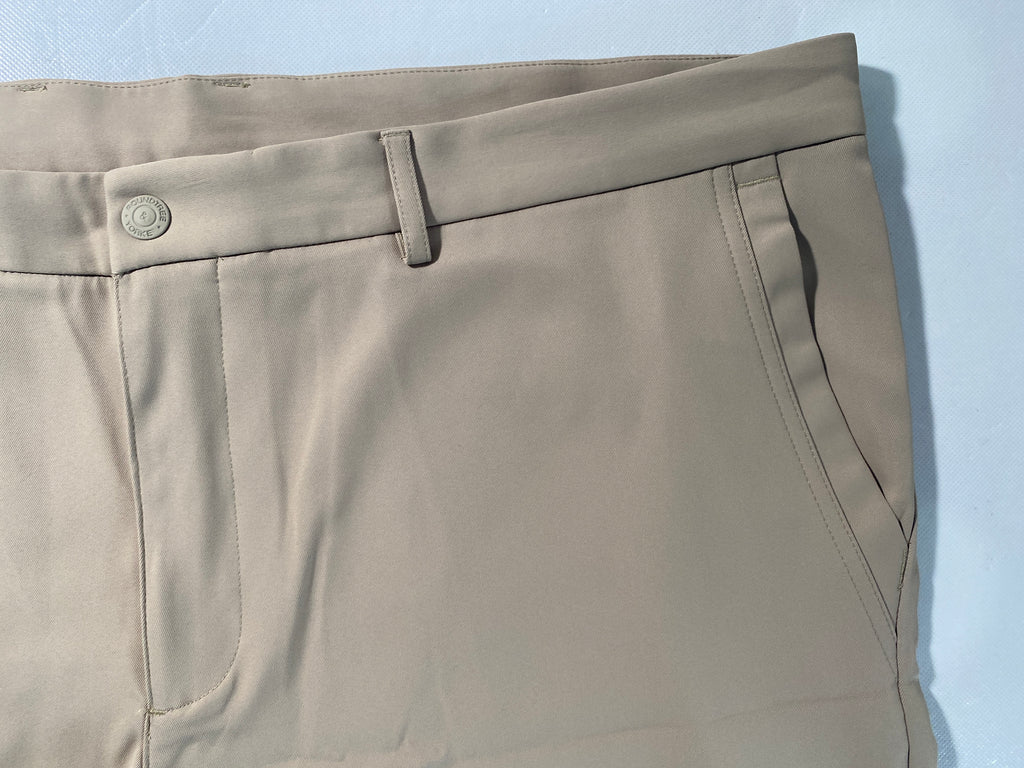 NEW Size 42 Mens Roundtree & Yorke Performance Chino Flat Shorts 8"I Khaki $50