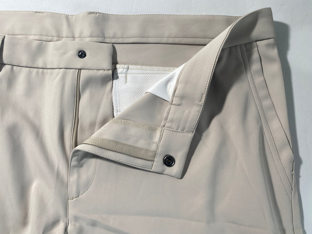 NEW Size 42 Mens Roundtree & Yorke Performance Chino Flat Shorts 8"I Stone $50