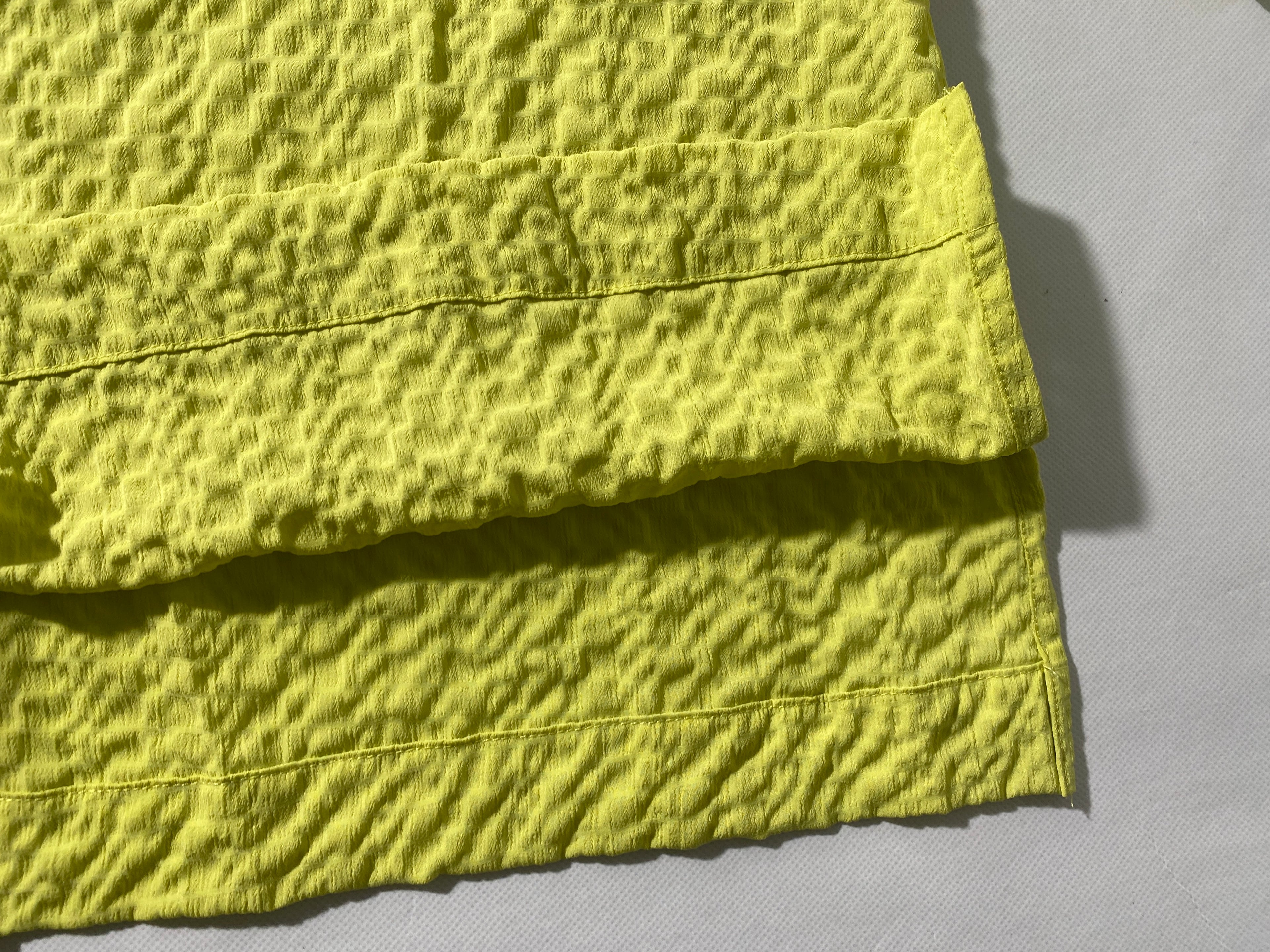 NEW Plus Size 1X Ali Miles Lime Green Textured Button Front Blouse Polyester $79