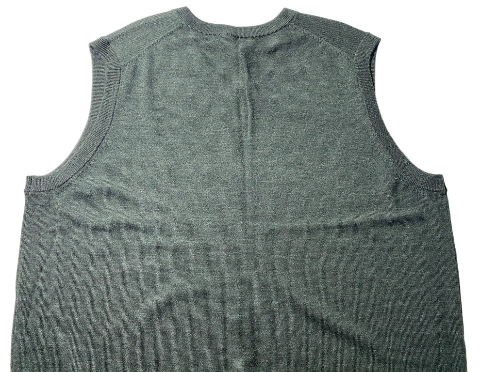 NEW Big & Tall Mens Hart Schaffner Marx Sweater Vest Merino Wool Dark Spruce $90