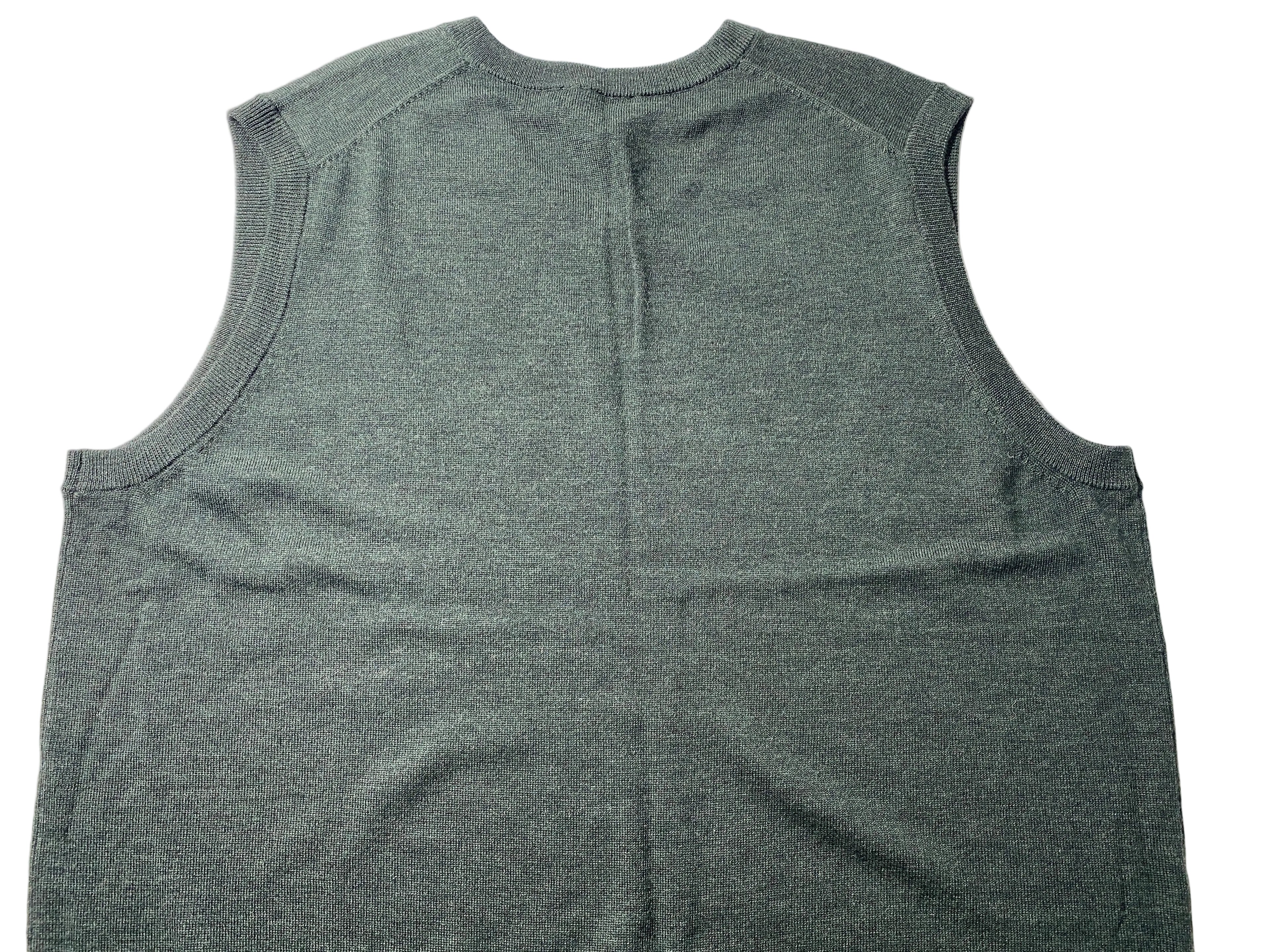 NEW Big & Tall Mens Hart Schaffner Marx Sweater Vest Merino Wool Dark Spruce $90