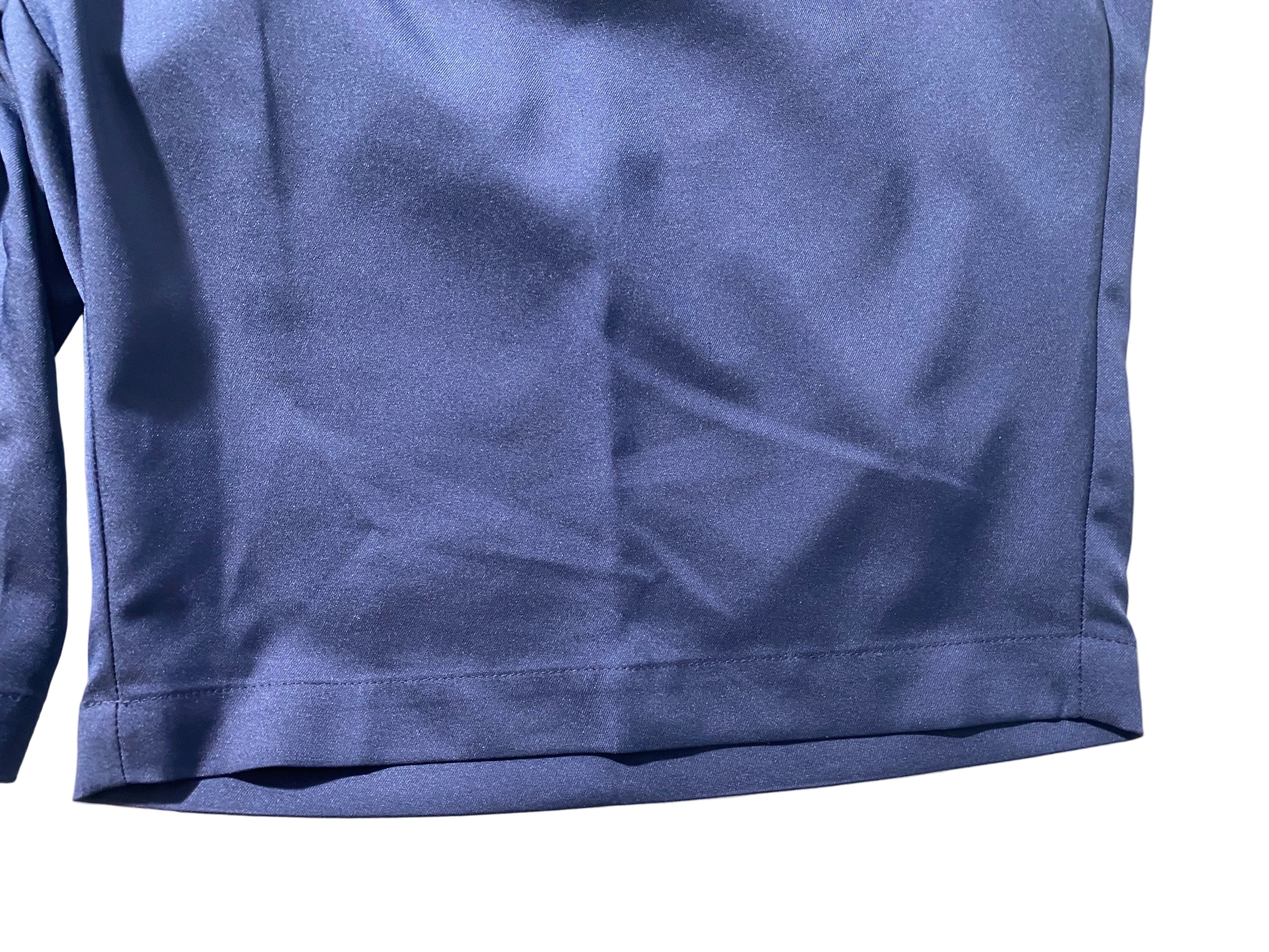 Size 46 Tall Men Roundtree & Yorke Performance Chino Pleated Shorts 11”I Navy