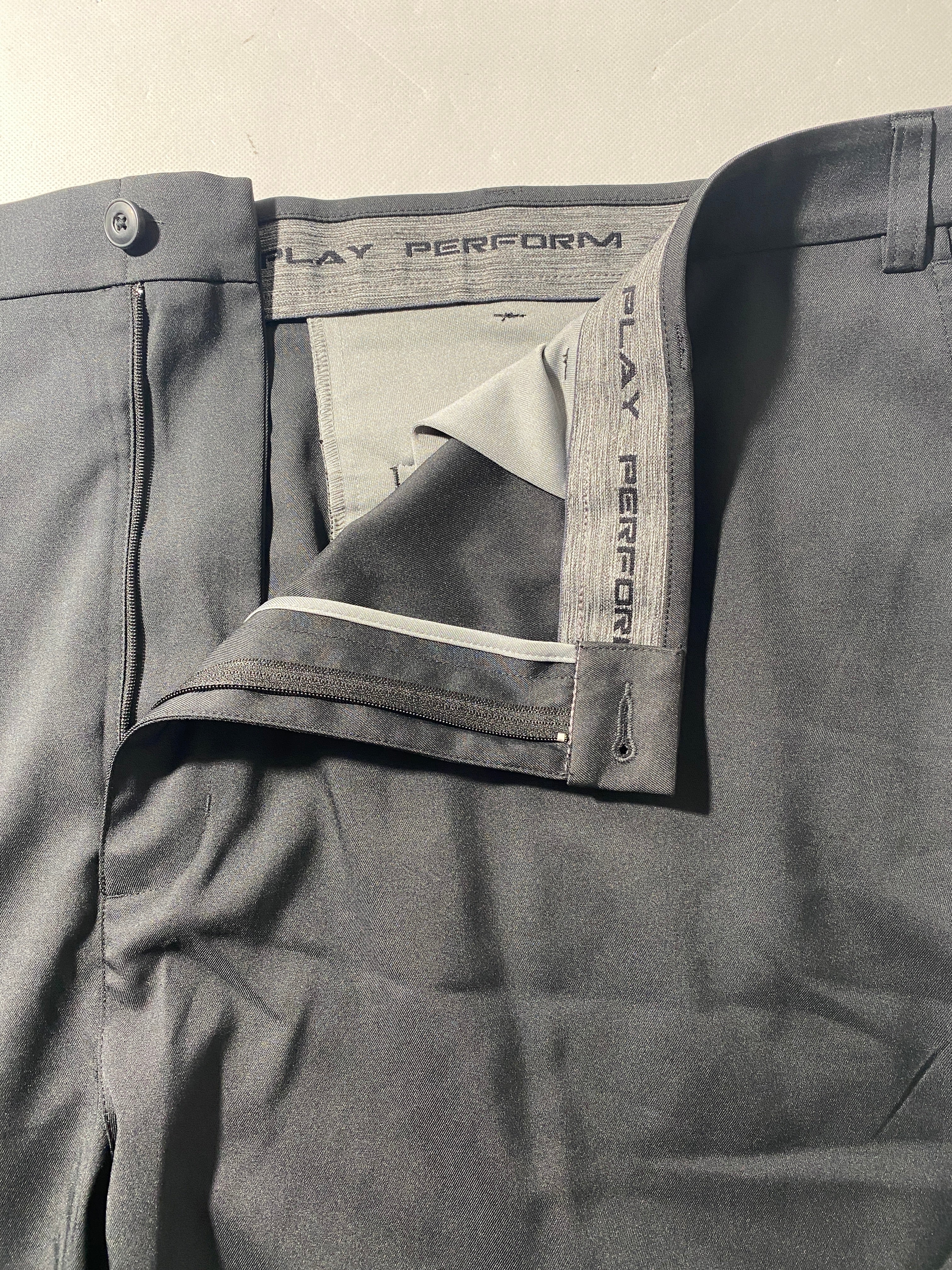 NEW Size 52 Big Mens Roundtree & Yorke Performance Chino Flat Shorts 9I Caviar