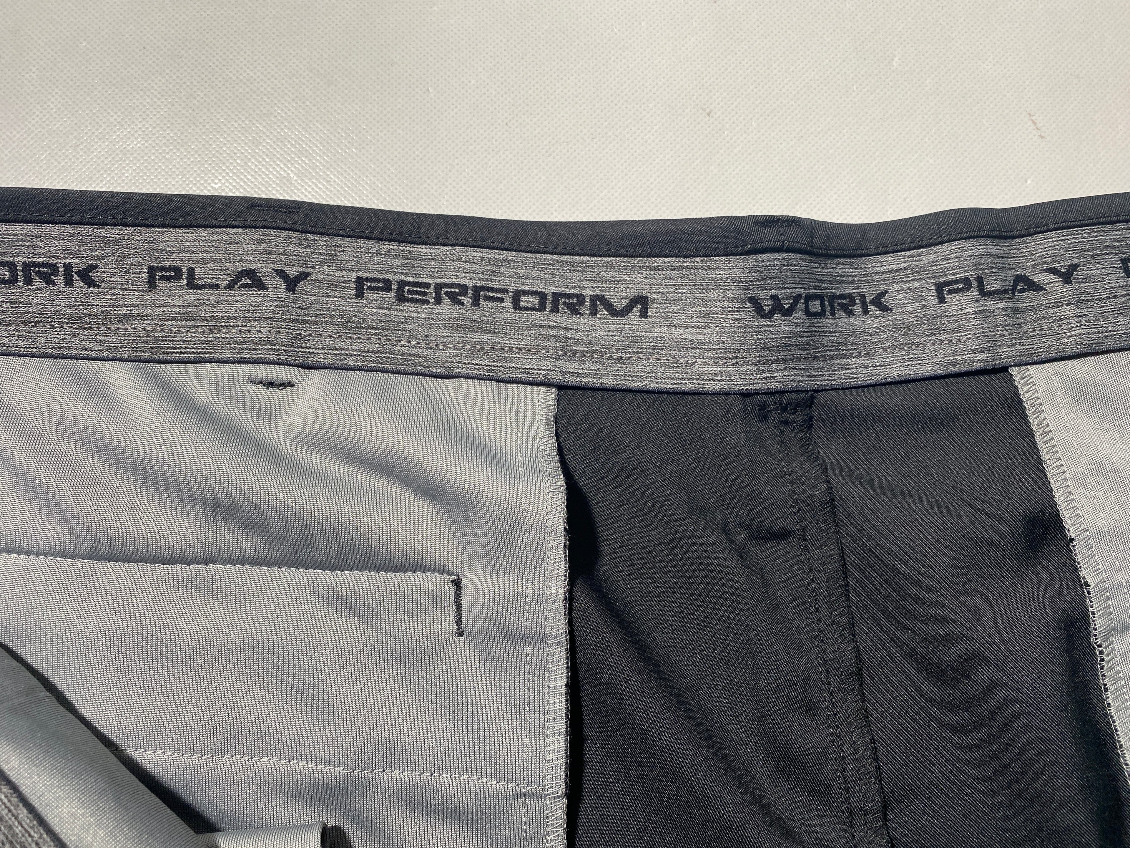 NEW Size 52 Big Mens Roundtree & Yorke Performance Chino Flat Shorts 9I Caviar
