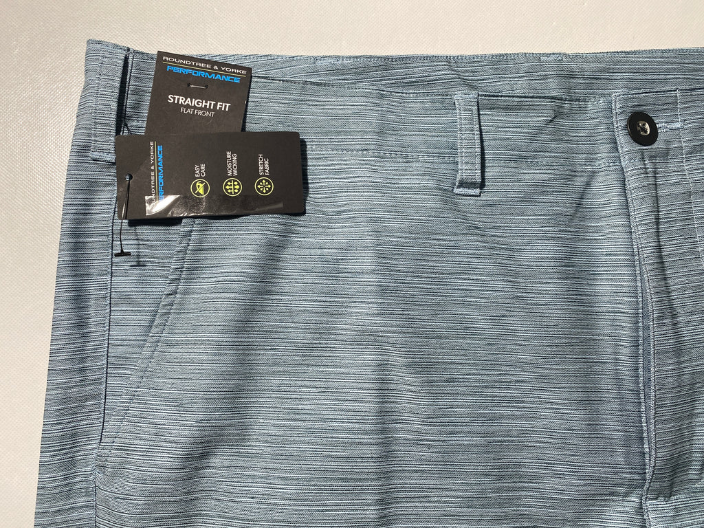 NEW Size 42 Mens Roundtree & Yorke Performance Chino Flat Shorts 9"I Indian $50