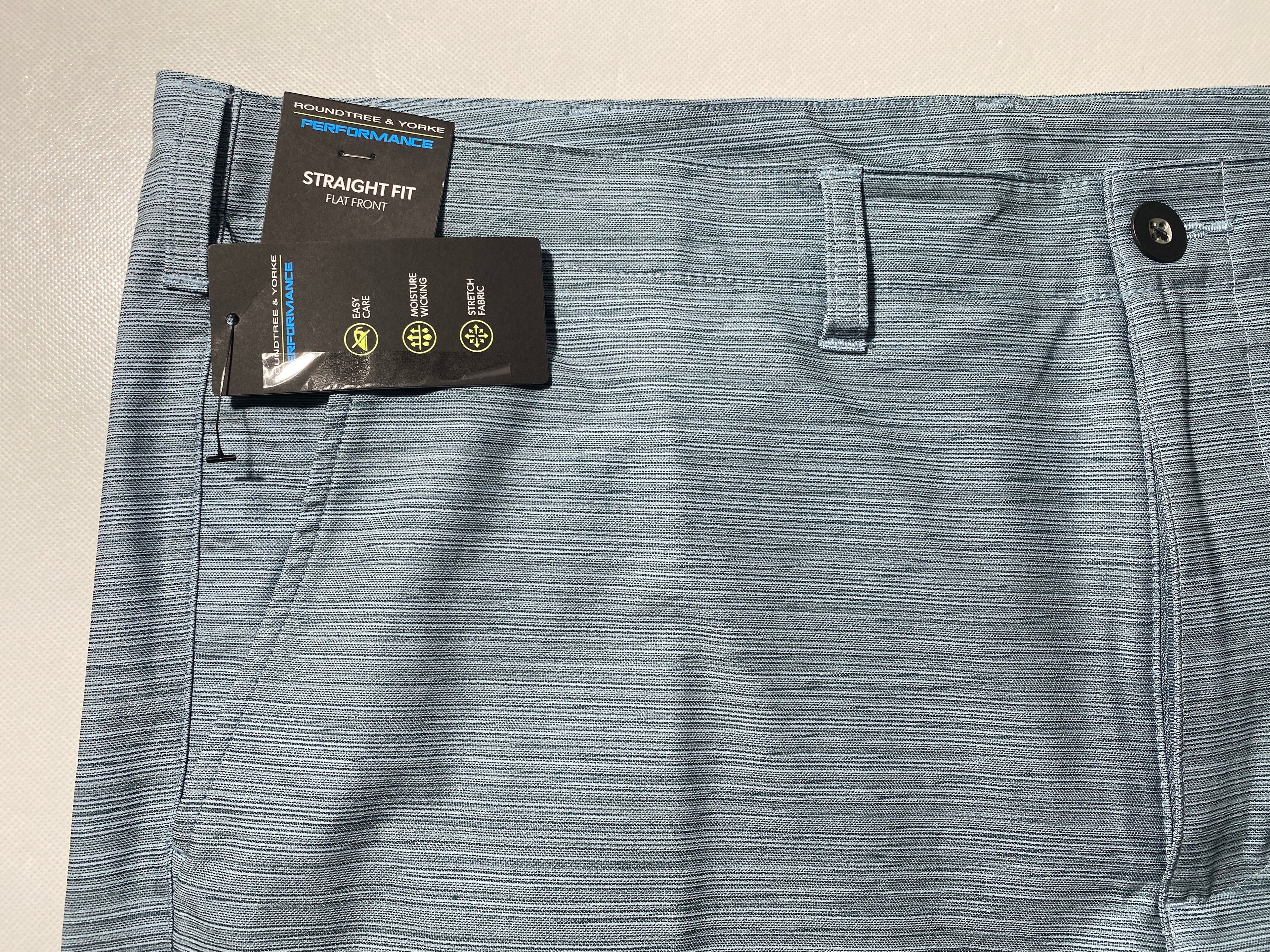 NEW Size 42 Mens Roundtree & Yorke Performance Chino Flat Shorts 9"I Indian $50