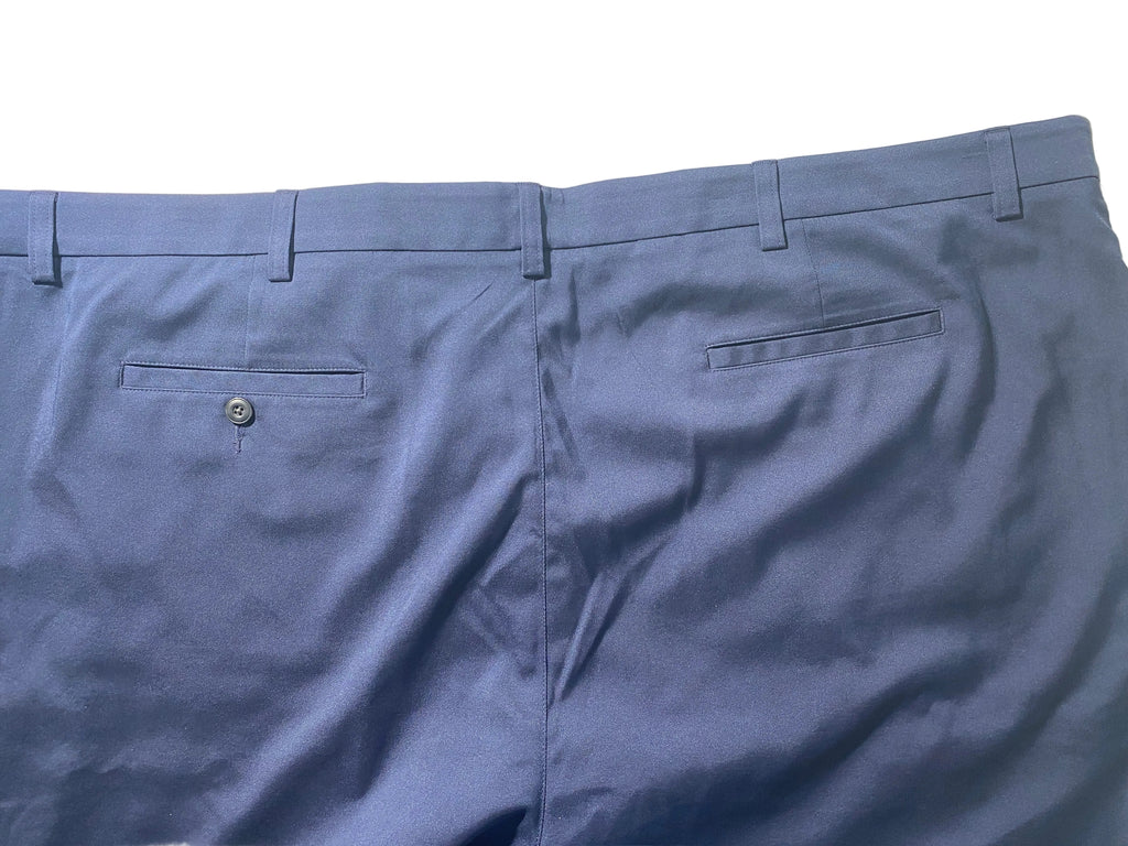 NEW Size 52 Big Mens Roundtree & Yorke Performance Chino Flat Shorts 9I Peacoat