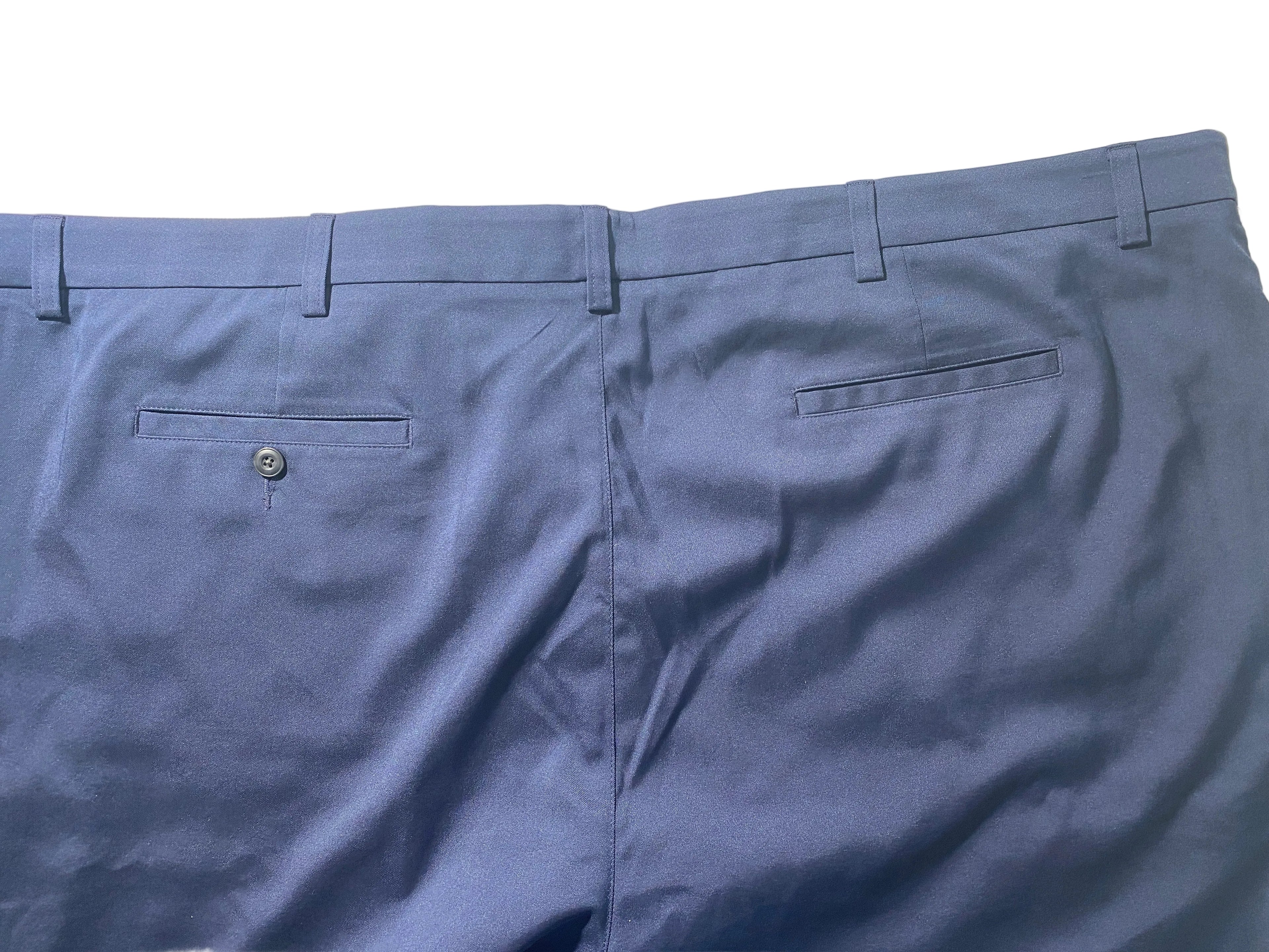 NEW Size 52 Big Mens Roundtree & Yorke Performance Chino Flat Shorts 9I Peacoat