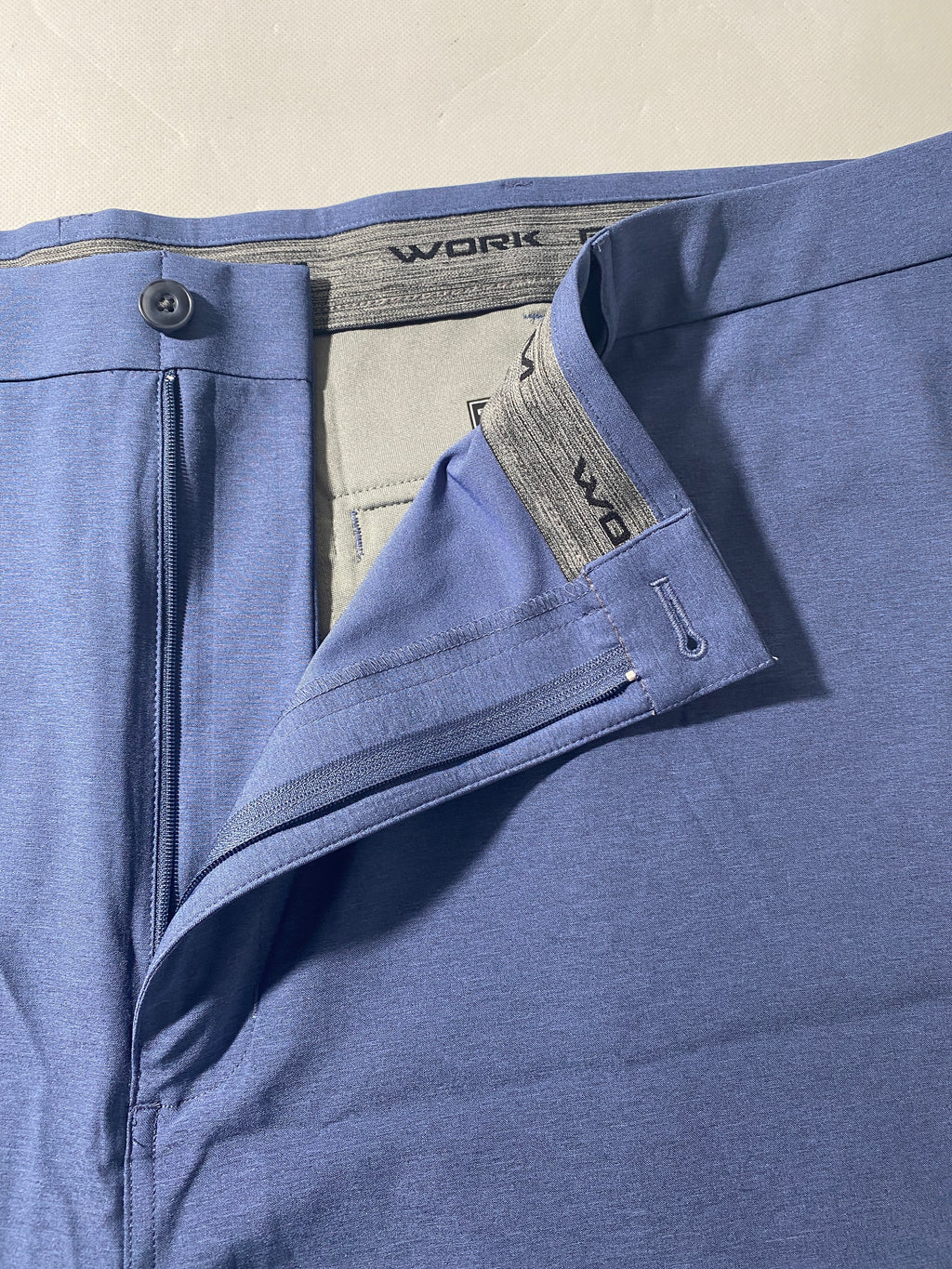 NEW Size 52 Big Mens Roundtree & Yorke Performance Chino Flat Shorts 9I Navy Htr
