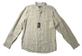 NEW Size XL Mens Michael Kors Long Sleeve Button Front Shirt SlimFit Linen Khaki