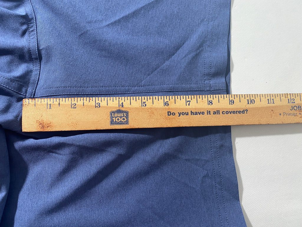 NEW Size 52 Big Mens Roundtree & Yorke Performance Chino Flat Shorts 9I Navy Htr